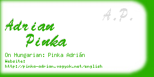 adrian pinka business card